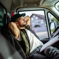 SleepingTruckDriver SleepingTruckDriver